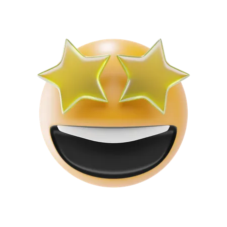 Emoji estrellado  3D Icon