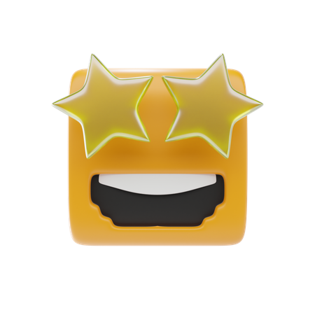 Emoji estrellado  3D Icon