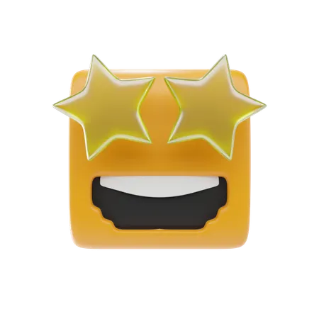Emoji estrellado  3D Icon