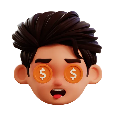 Emoji de dólar  3D Icon