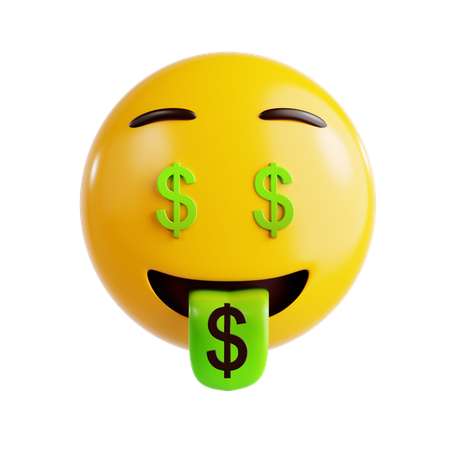 Emoji de dólar  3D Icon