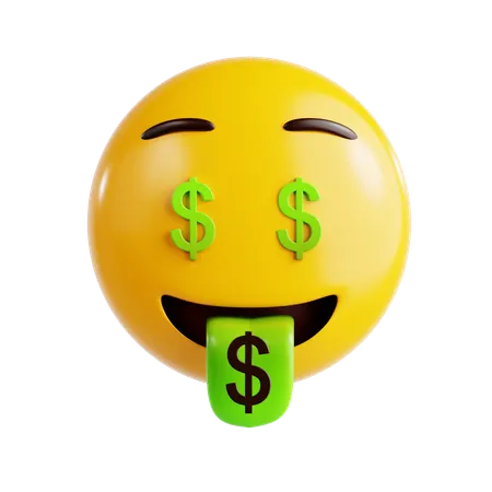 Emoji de dólar  3D Icon