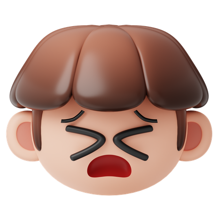 Dor Emoji  3D Icon
