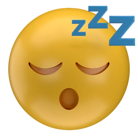 Emoji durmiendo  3D Icon