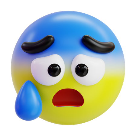 Emoji effrayé  3D Icon