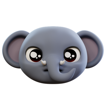 Emoji de elefante triste  3D Icon