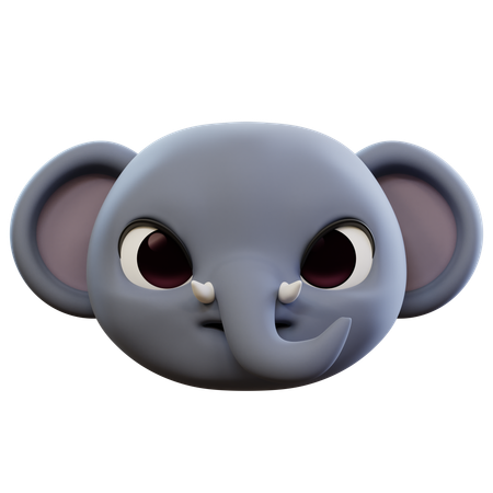 Emoji éléphant en colère  3D Icon