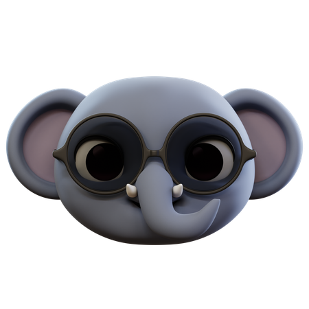 Emoji éléphant mignon  3D Icon