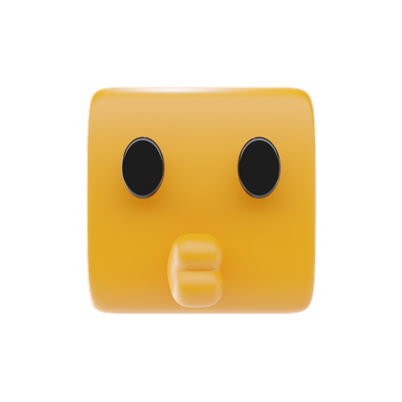 Emoji visage embrassant  3D Icon