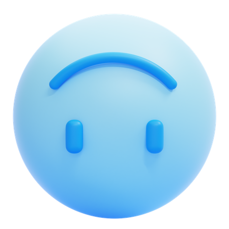 Emoji sonriente al revés  3D Icon