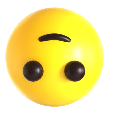 Emoji sonriente al revés  3D Icon