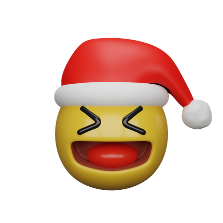 Emoji sonriente de navidad  3D Emoji