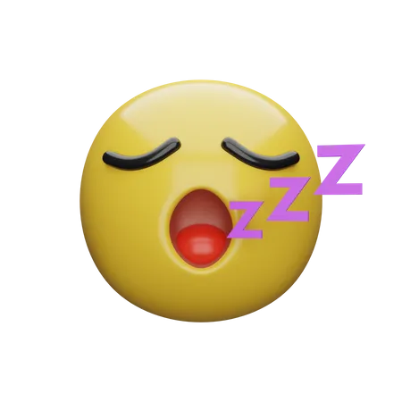 Emoji endormi  3D Emoji