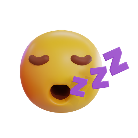 Emoji endormi  3D Icon