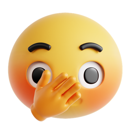 Emoji envergonhado  3D Icon