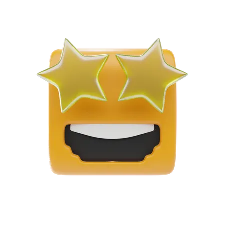 Emoji estrelado  3D Icon