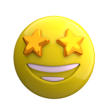 Emoji estrelado  3D Icon