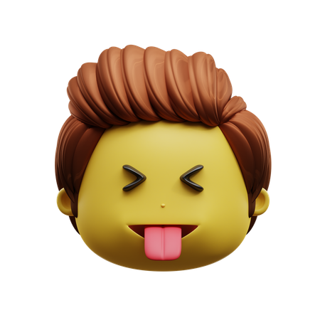 Emoji Face Tongue Sticking Out  3D Icon