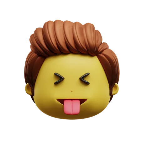 Emoji Face Tongue Sticking Out  3D Icon