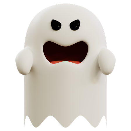 Emoji fantasma enojado  3D Icon