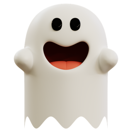 Emoji fantasma fofo  3D Icon