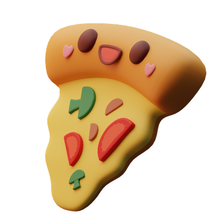 Emoji de fatia de pizza  3D Icon