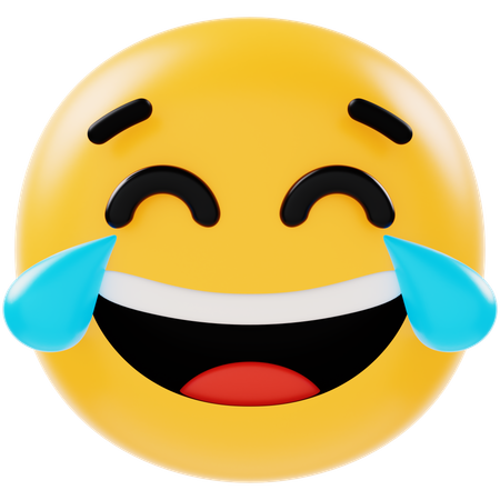 Emoji feliz com lágrimas  3D Icon