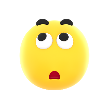 Emoji fofo e confuso  3D Icon