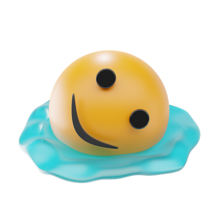 Emoji visage fondant  3D Icon