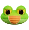 Emoji Frog Has Flu