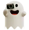 Emoji Ghost Taking Photo