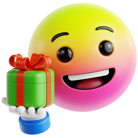 Emoji Giving A Gift  3D Icon