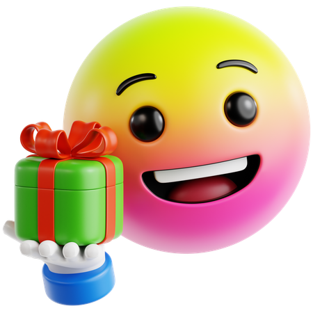 Emoji Giving A Gift  3D Icon