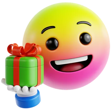 Emoji Giving A Gift  3D Icon