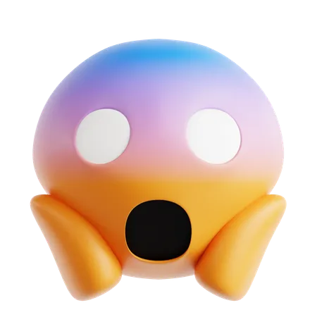 Grito emoji  3D Icon