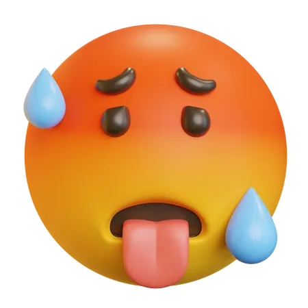 Emoji In Heat  3D Icon