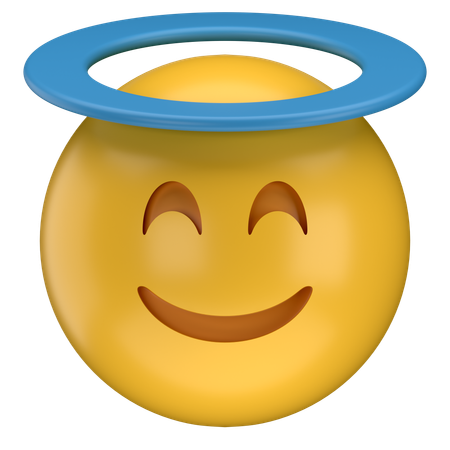 Emoji innocent  3D Icon