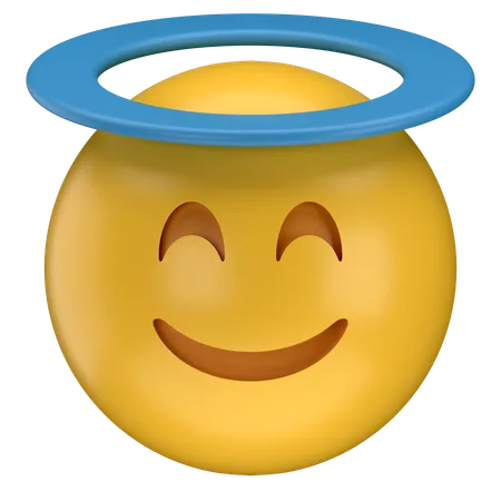 Emoji innocent  3D Icon