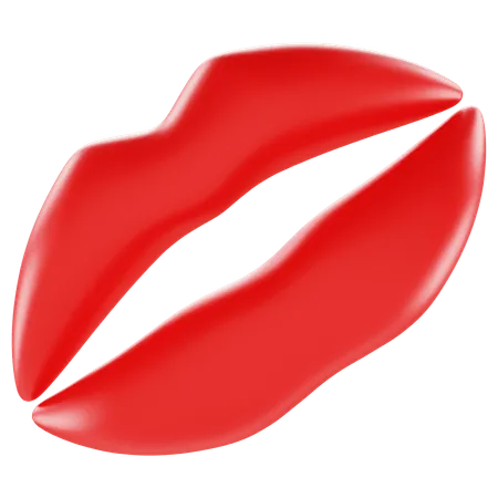 Emoji Kiss Mark  3D Icon