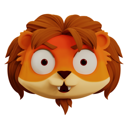 Emoji de león enojado  3D Icon