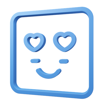 Emoji love  3D Icon