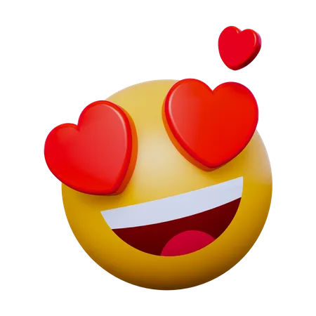 Emoji Love  3D Icon