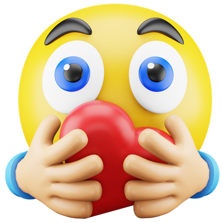 Emoji main coeur romantique  3D Icon