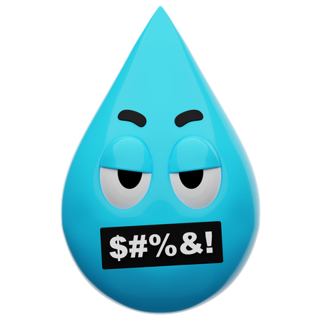 Emoji malédiction de l'eau  3D Icon