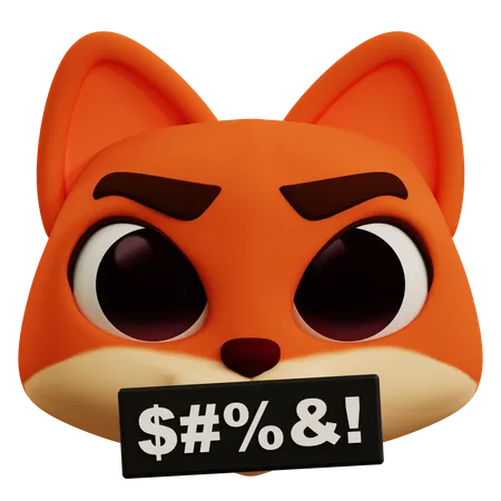 Emoji malédiction du renard  3D Icon