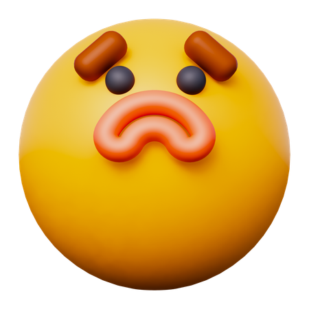Emoji malheureux  3D Icon