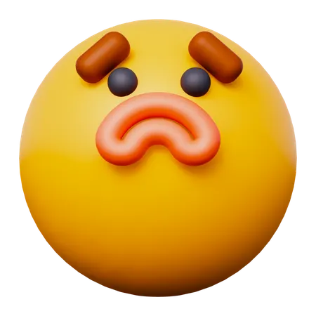 Emoji malheureux  3D Icon
