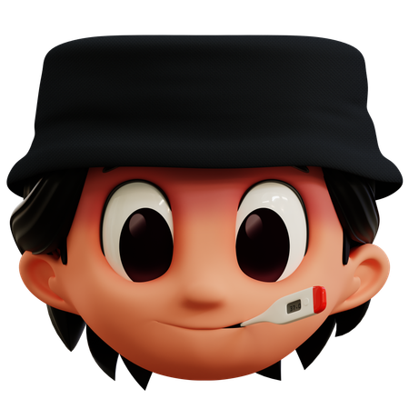 Emoji de menino doente  3D Icon