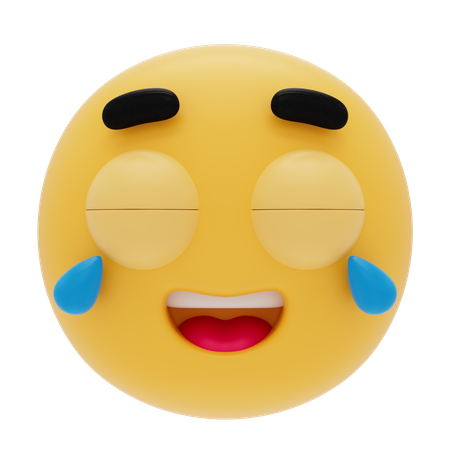 Emoji mit Freudentränen  3D Icon
