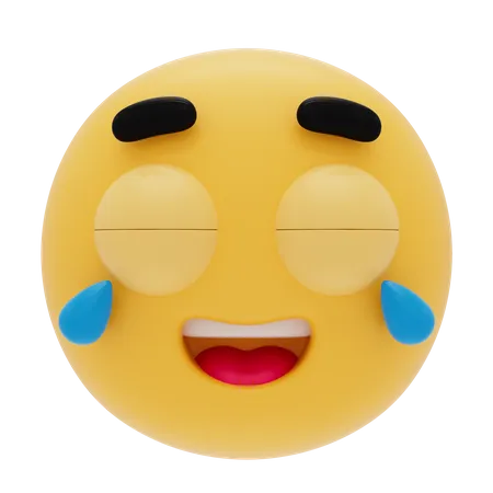 Emoji mit Freudentränen  3D Icon